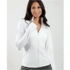 NWOT 90 Degree  By Reflex - Women's Lux Slim Fit Track Jacket L